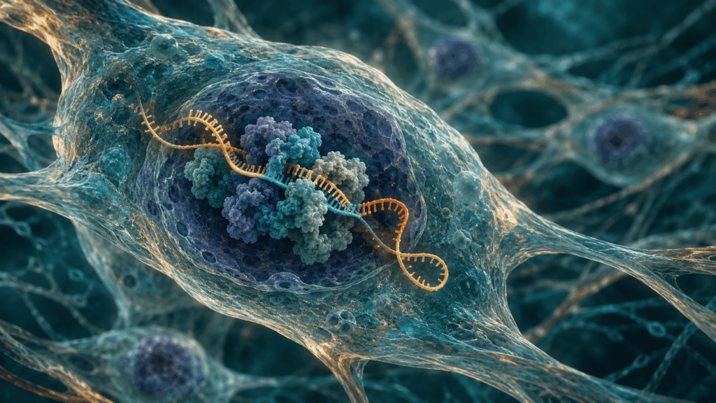 RNA Splicing Inside a Fibroblast